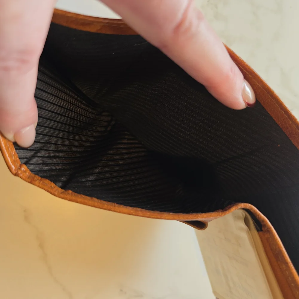 Vintage Prince Gardner Brown Leather Folding Card Wallet